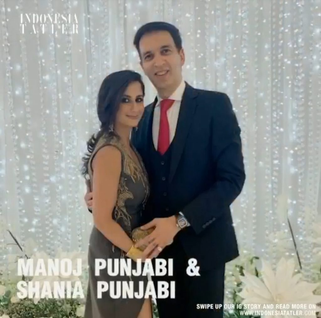 Manoj Punjabi dan Shania Punjabi di Indonesia Tatler