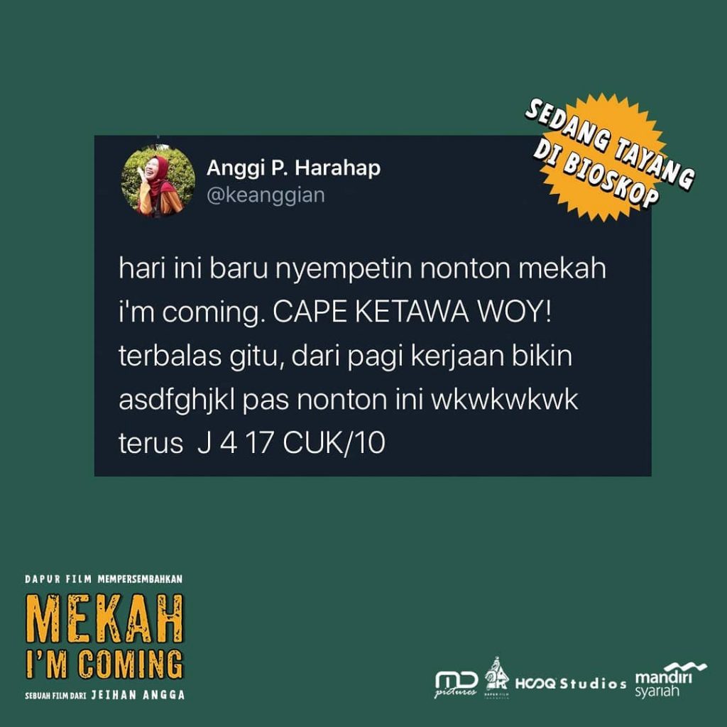 Beragam Komentar Penonton Film Mekah I'm Coming, Buruan Nonton Sedang Tayang Di Bioskop Indonesia