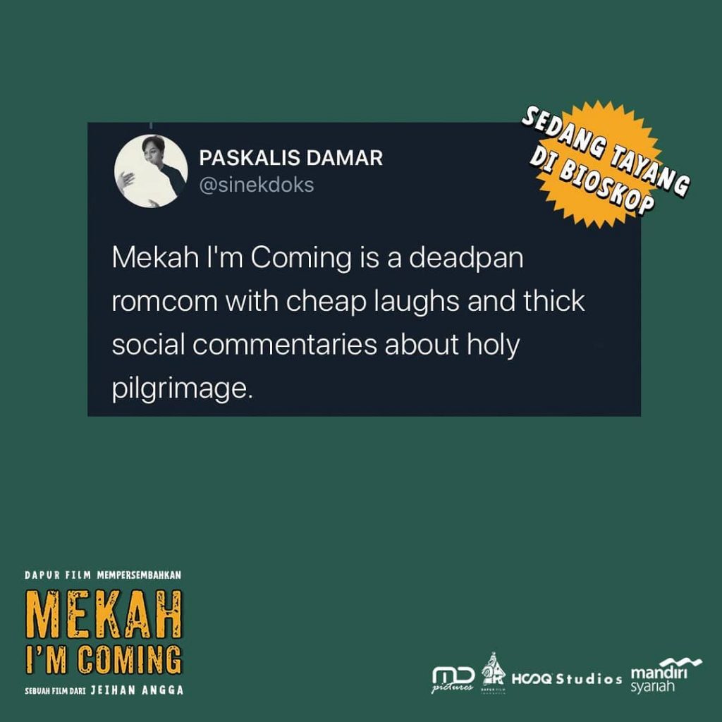 Beragam Komentar Penonton Film Mekah I'm Coming, Buruan Nonton Sedang Tayang Di Bioskop Indonesia