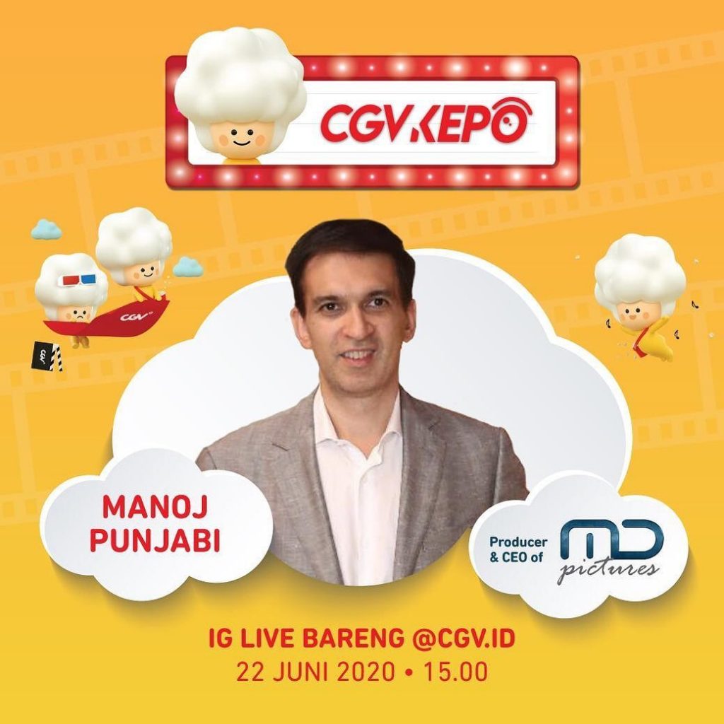 Besok! Manoj Punjabi akan Live Instagram bareng @cgv.id