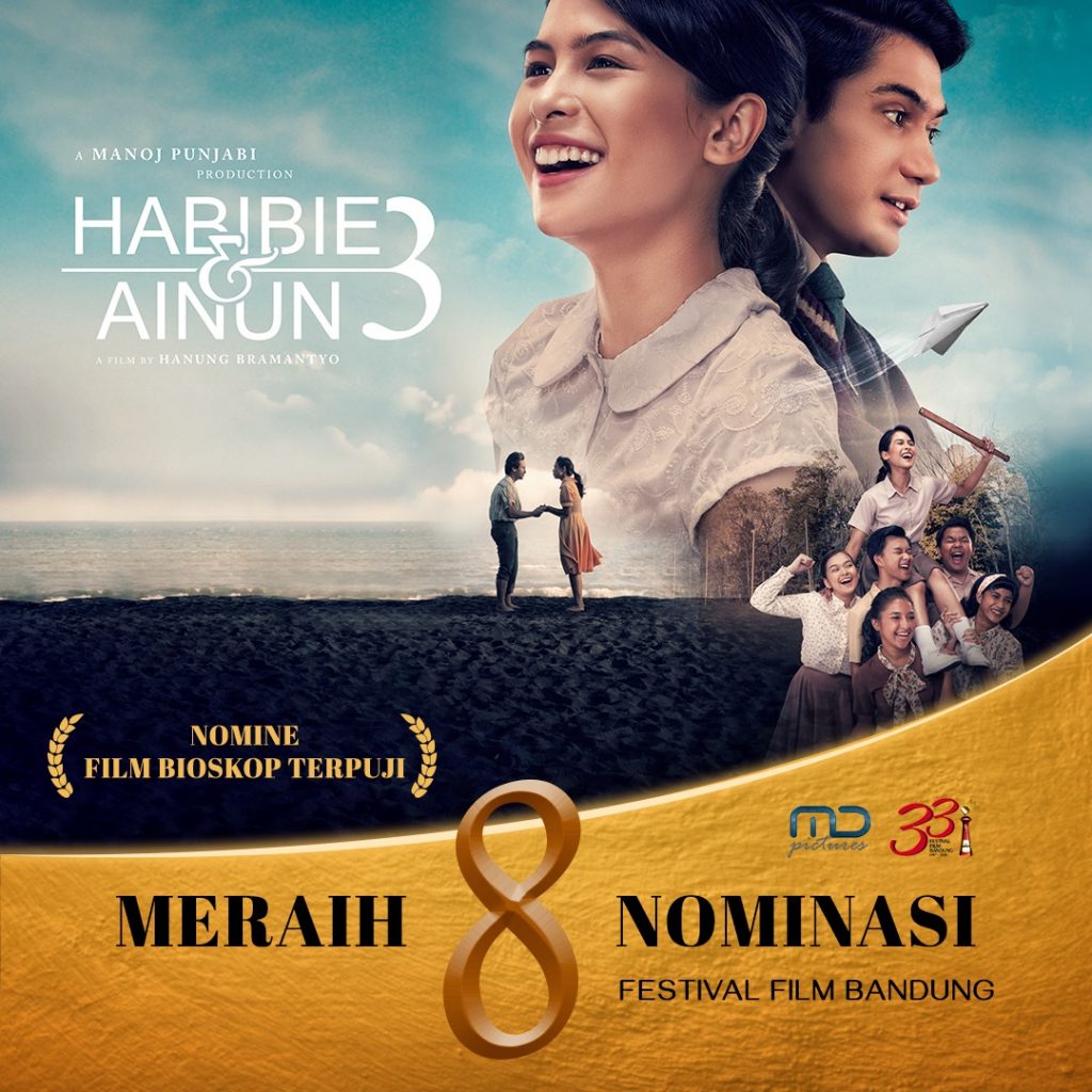 Film Habibie & Ainun 3, Meraih 8 Nominasi Festival Film Bandung
