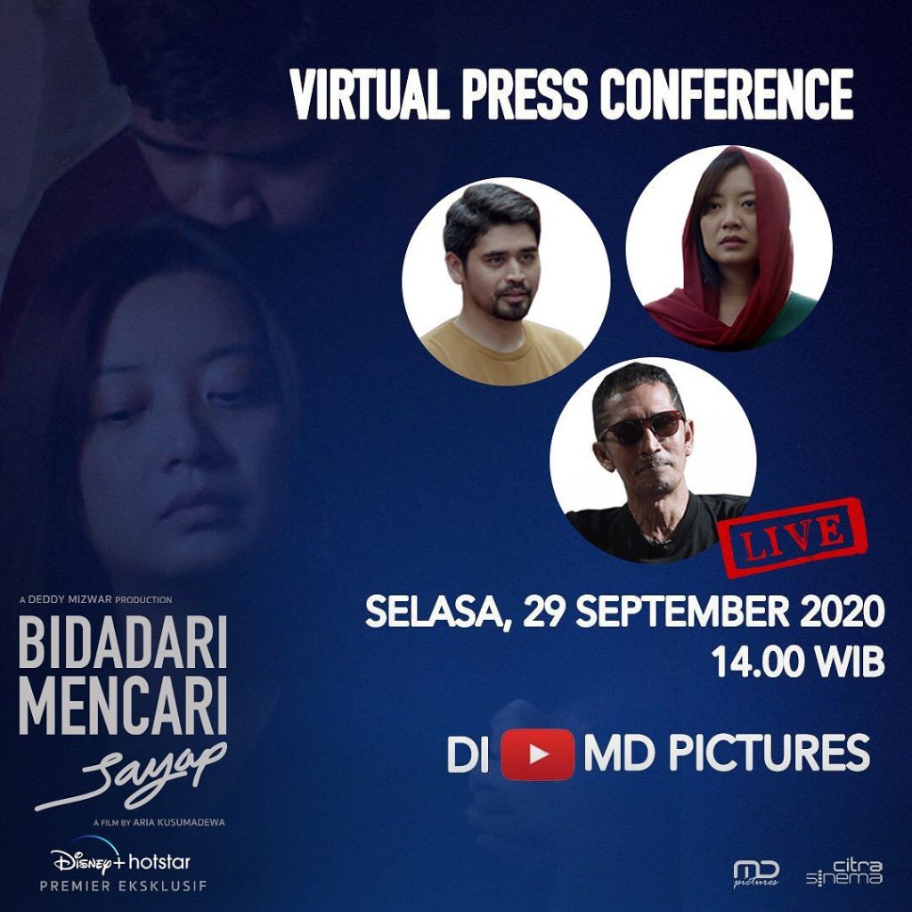 Virtual Press Conference bersama sutradara & para pemain #BidadariMencariSayap