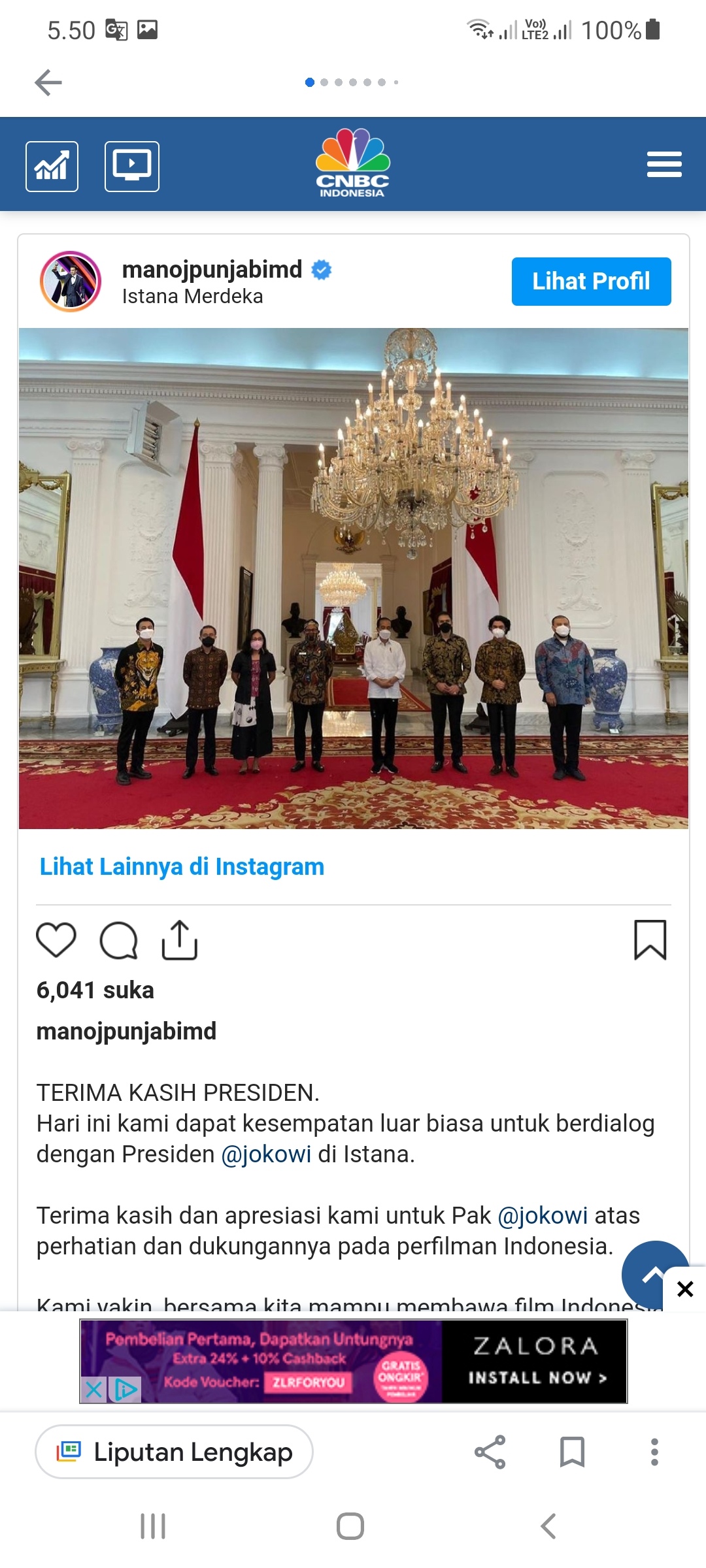 Bos FILM Manoj Ketemu Jokowi, Angin Segar Industri Perfilman?
